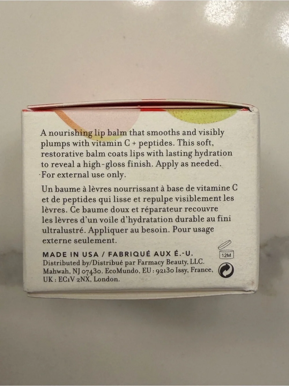 Farmacy Lip Smoothie Apple Vitamin C + Peptide Lip Balm
